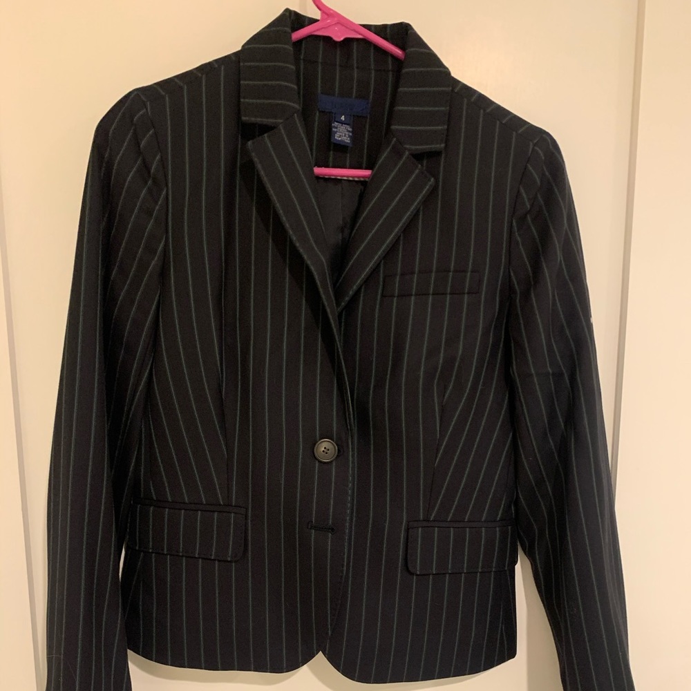 J Crew blue pin striped blazer
